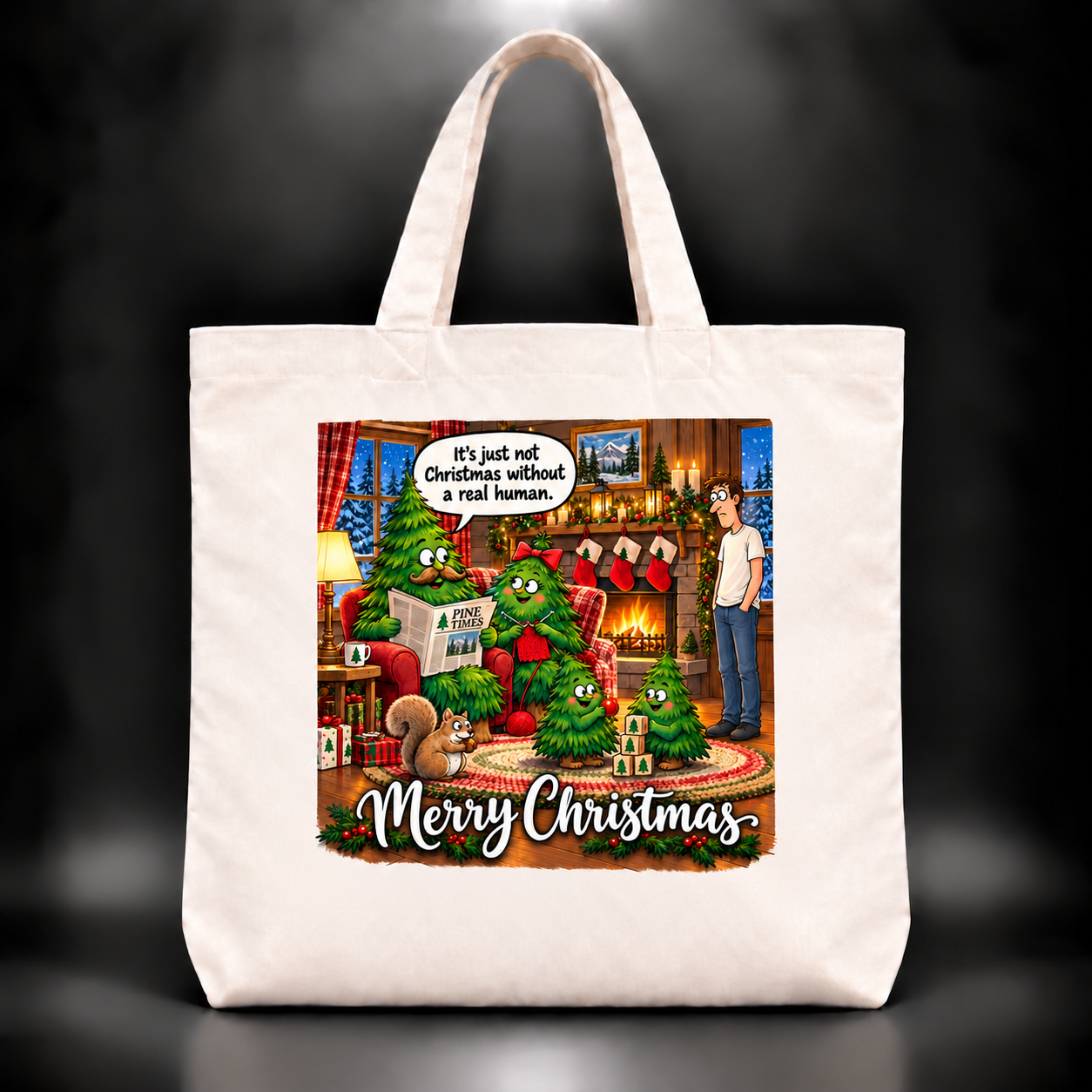 Merry Christmas NUROSTARS tote bag