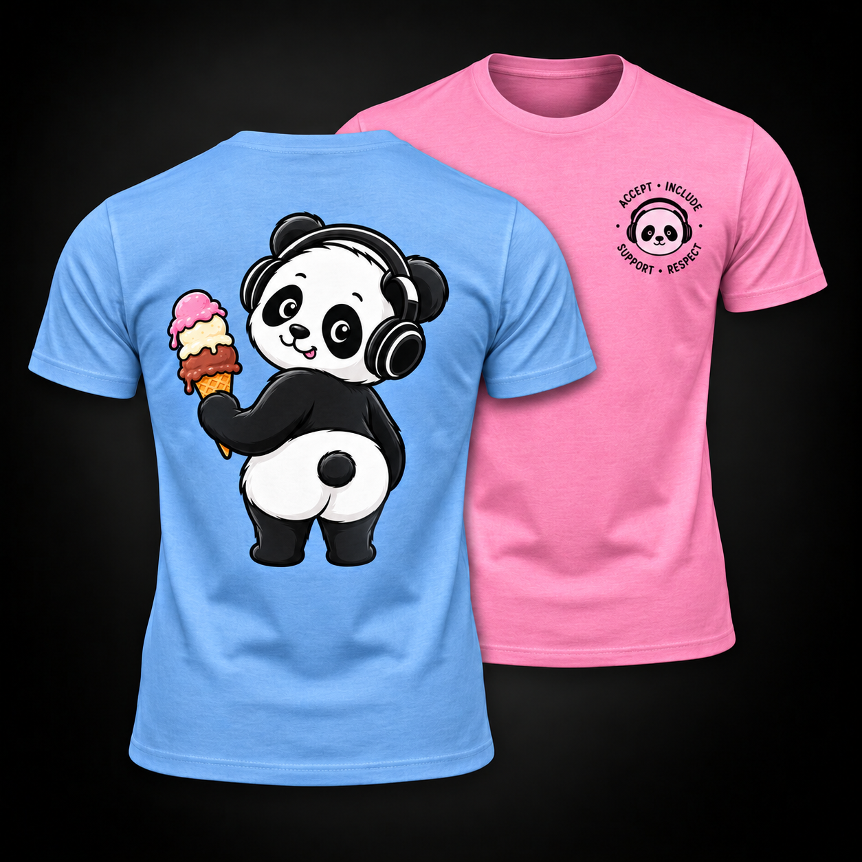 Panda - Light Blue